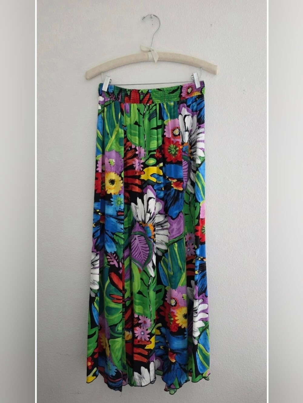 Jams World Maxi Skirt In Flower Vibes Print Elastic Waist  Sz S